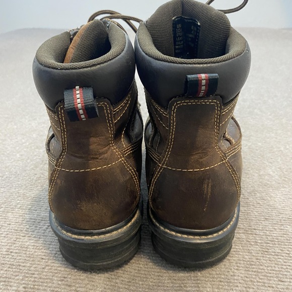 Wolverine Work Boots Mens Size 10.5 Brown Leather Slip Oil Resistant W08688 - Picture 4 of 12